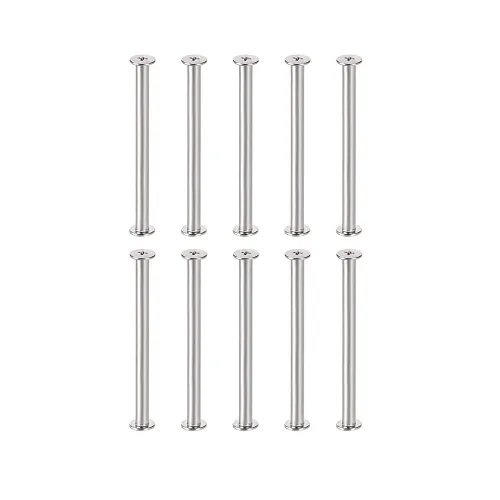 Vista 10 de 25 juegos de pernos de tornillo aptos para orificios de 3/16 pulgadas (0.197 in) de diámetro, hebilla de cinturón hembra M5x6mm, pernos