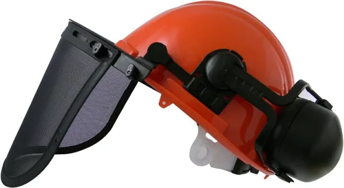 Vista 3 de Laser Casco de seguridad de motosierra - en caja