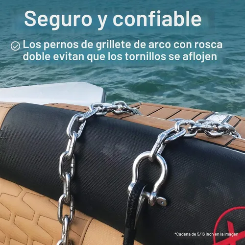 Vista 6 de Cadena de anclaje de acero inoxidable, cadena de anclaje de barco, cadenas de anclaje para barcos, cadena de ancla inoxidable, extremos de enlace