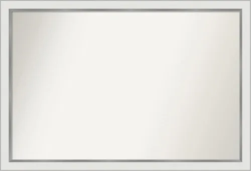 Vista 531 de Amanti Art Espejo personalizado, espejo de baño estrecho Alexandria White Wash, espejo de pared o espejo de tocador de baño sobre el fregadero