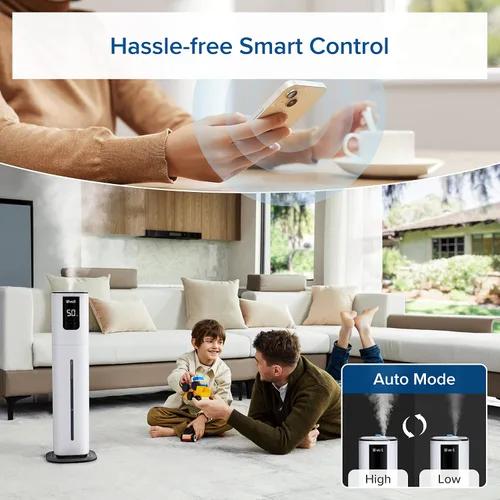 Vista 4 de LEVOIT Humidificador inteligente OasisMist 1000S (10L) y difusor de aceite esencial LEVOIT 6L Cool Mist Top Fill