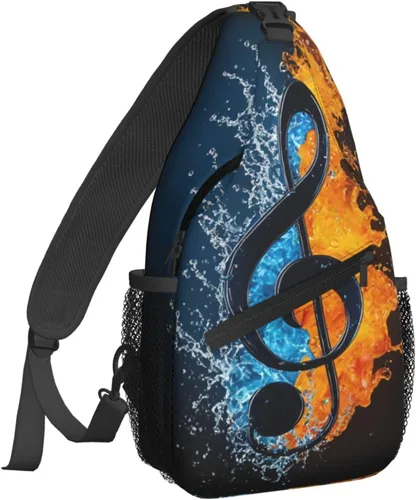 Vista 16 de Famame Mochila bandolera para el pecho, bolsa de hombro cruzada, gimnasio, ciclismo, viajes, senderismo, Varios