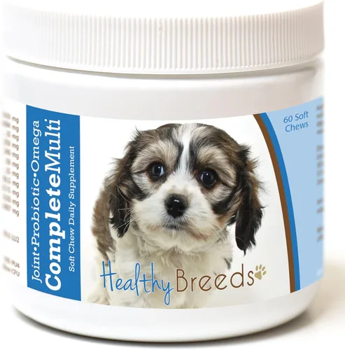 Vista 392 de Healthy Breeds Affenpinscher todo en uno multivitamínico suave masticable 60