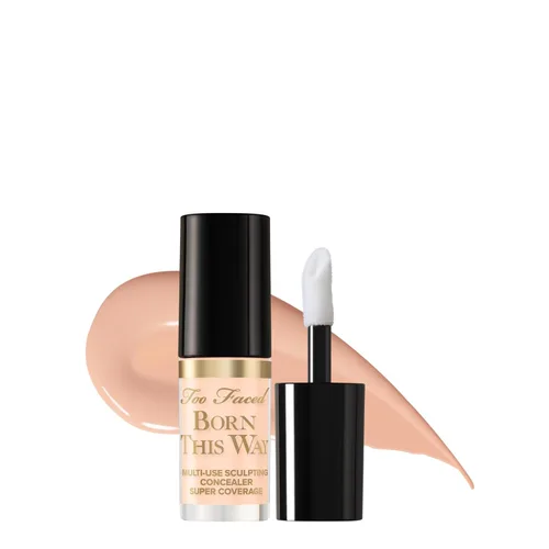 Vista 26 de Too Faced Born This Way Super Coverage Multi-Use Concealer Full-Coverage Hydrating Concealer for Dark Circles & Blemishes with Natural Finish