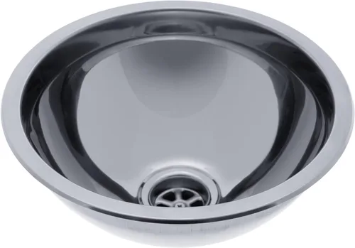 Vista 10 de AMBASSADOR MARINE GRADE 304 Fregadero de media esfera de acero inoxidable, 11-1/2 pulgadas de diámetro. x 4 1/2 pulgadas de profundidad, acabado