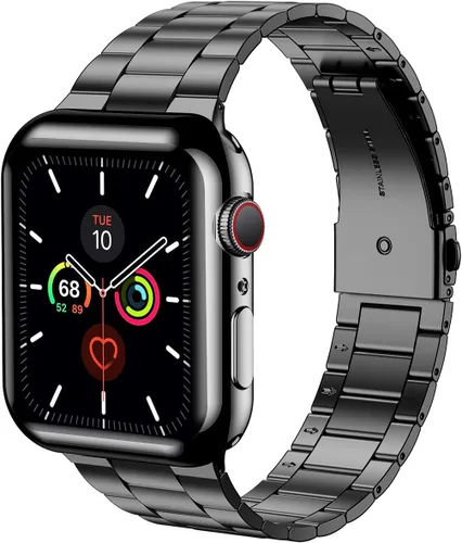 Vista 3 de Wolait Compatible con Apple Watch Band de 1.929 in 1.811 in 1.772 in 1.732 in 1.654 in 1.496 in 1.575 in 1.614 in, correas de acero inoxidable