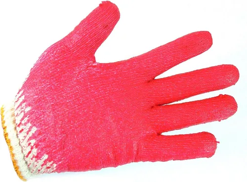 Vista 2 de 100 pares de guantes de látex de palmera roja de punto, hechos en Corea