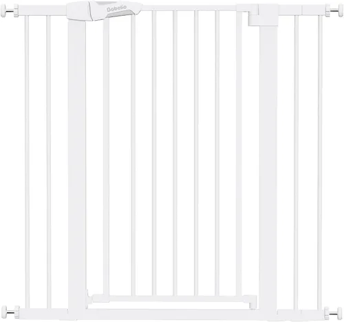 Vista 22 de Babelio - Puerta de seguridad para puertas y escaleras, de 26-40 pulgadas, con cierre automático, puerta de presión C5, fácil de instalar, sin