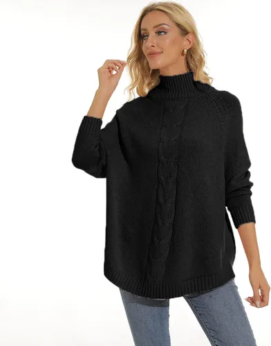 Vista 2 de Suéter sexy con cuello en V profundo para mujer, manga larga, sólido, moderno, elegante, acogedor, tejido