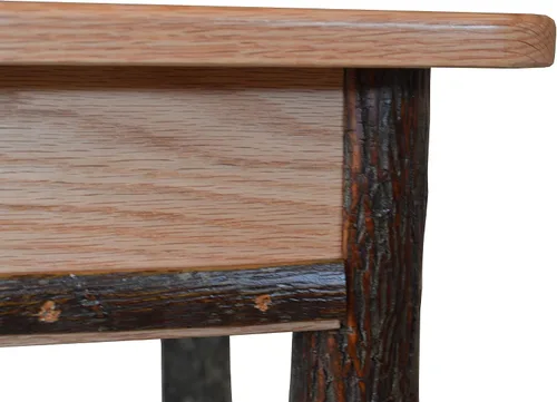 Vista 7 de Escritorio rectangular pequeño de nogal manchado natural Amish-Made Natural Stain