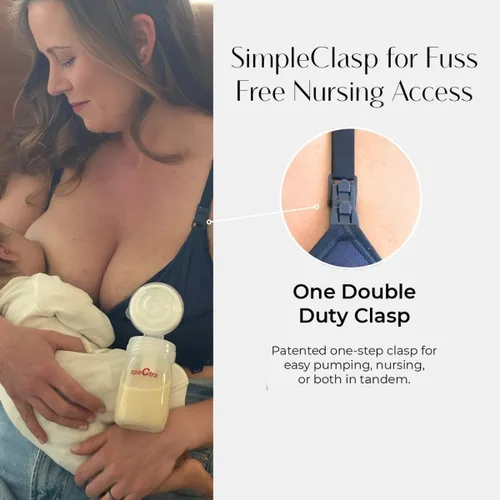 Vista 7 de Supermom Silhouette with Light Fixed Pads, Pumping Bra Hands Free, Adjustable Pumping & Nursing Bra for All Breast Pumps