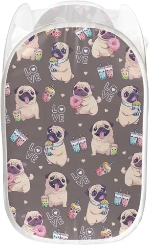 Vista 26 de AFPANQZ Cesta plegable de malla para ropa sucia, plegable, portátil, para guardar lugar para el hogar, fácil de plegar para viajes, 13.5 x 13.5 x 21
