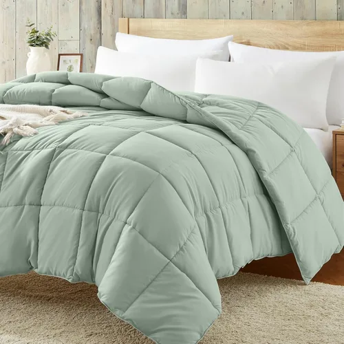 Vista 28 de Homelike Moment Edredón tamaño king - Inserto de edredón beige, alternativa al plumón, edredón ligero para cama king, ropa de cama ligera