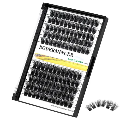 Vista 9 de Bodermincer 4 piezas Pinzas de Clúster de Pestañas para Injerto de Extensiones de Pestañas Postizas (4 piezas de Pinzas)