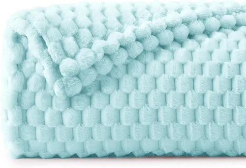 Vista 183 de BEDELITE Manta de forro polar para sofá y cama, manta decorativa de jacquard 3D de almendra, súper suave y acogedora, manta mullida cálida adecuada