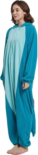Vista 6 de DarkCom Unisex Adult Onesie Halloween Cosplay Animal Onesie Christmas Pajamas Halloween Costume One Piece Sleepwear