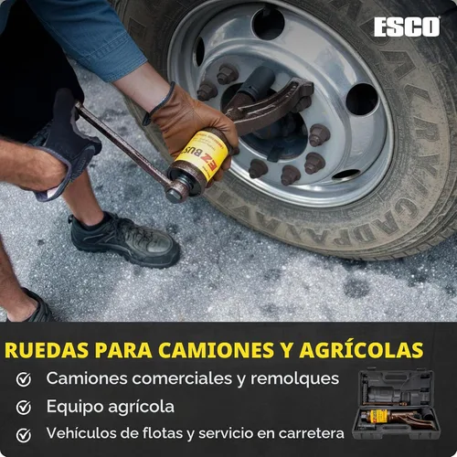Vista 4 de ESCO 60305 Llave dinamométrica para camiones EZBuster Herramienta manual para aflojar tuercas, con estuche de transporte