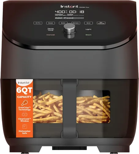 Vista 9 de Instant Pot Omni Plus Horno Tostador Freidora de Aire de 19QT/18L, Funciones 10 en 1, Cabe Pizza de 12", Dorar, Asar a la Parrilla, Hornear, Asar