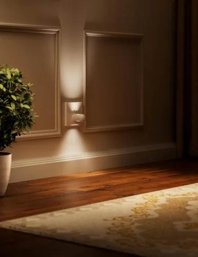 Vista 3 de Paquete de 6 mini luces LED nocturnas enchufables de pared - Del anochecer al amanecer encendido y apagado automático, 2700 K blanco cálido