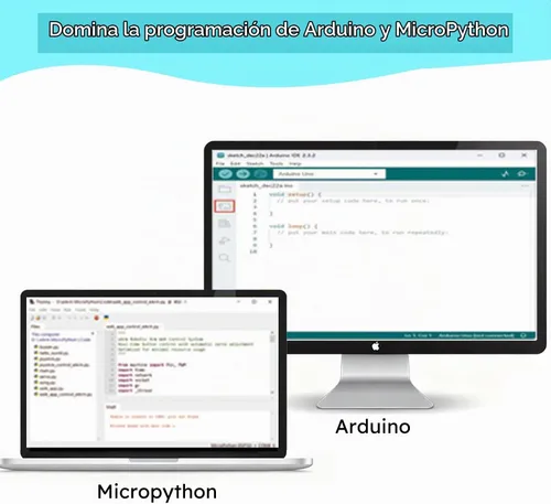 Vista 7 de Microbit Smart Robotic Arm Kit 4DF Kit de construcción de brazo mecánico programable para edades de 14 años en adelante para aprender codificación