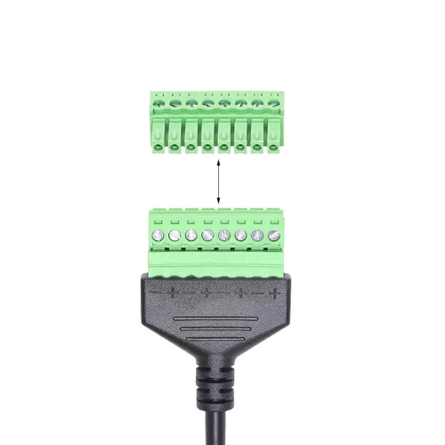Vista 2 de SinLoon Conector Ethernet RJ45 macho a tornillo de 8 pines, conector de bloque de terminales para Cat7, Cat6, Cat5, Cat5e, Extensor Ethernet CCTV