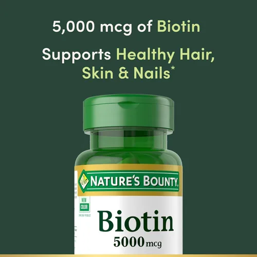 Vista 4 de Nature's Bounty Biotina 5,000 mcg Caps, 72 ct