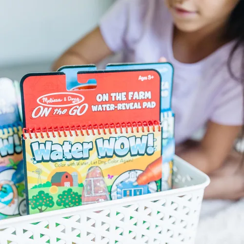 Vista 5 de Melissa & Doug Water Wow! - Paquete de almohadillas de revelación de agua, granja, safari y bajo el mar