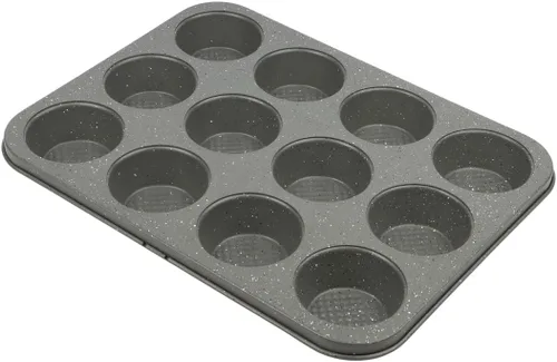Vista 40 de David Burke Molde para hornear estriado de 9" - Molde para pasteles Bundt de acero al carbono - Bronce