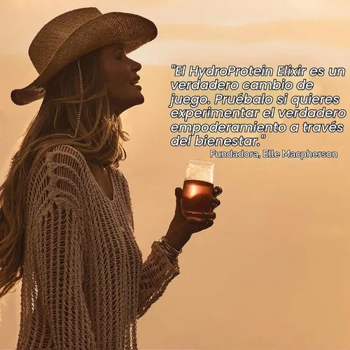Vista 4 de WelleCo HydroProtein Elixir, proteína en polvo (grosella negra y pommegrante)