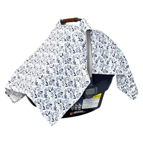 Vista 19 de MOZAH Funda de asiento de coche para bebé, hojas beige, 100% muselina orgánica, suave, transpirable y ligera, esencial para asiento de automóvil
