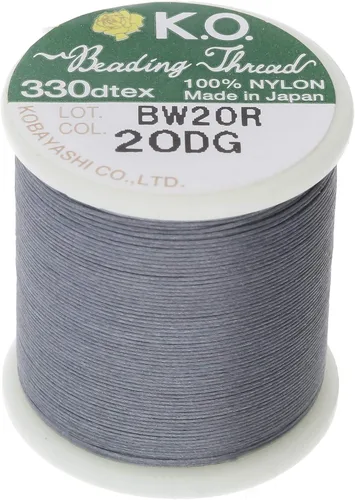 Vista 10 de KO Hilo de nailon para cuentas, color verde manzana, japonés previamente encerado 100% nailon, 330TEX, resistente a enredos, carrete de 50 m / 55