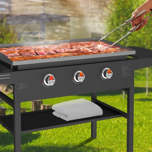 Vista 7 de Funda de parrilla de silicona para Blackstone - 28 pulgadas de cobertura verdadera y completa, resistente, apta para alimentos, protectora