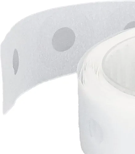 Vista 9 de 250 calcomanías de refuerzo perforadas impermeables de PVC de producción de bricolaje, calcomanías de reparación protectoras, calcomanías