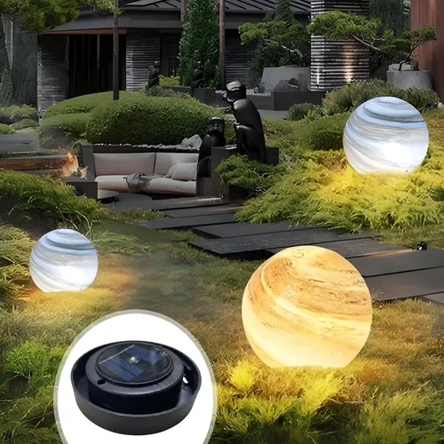 Vista 4 de Parte superior de repuesto de luz solar, panel solar de repuesto de 3.15 pulgadas para luces de exterior, LED integrado con control de interruptor