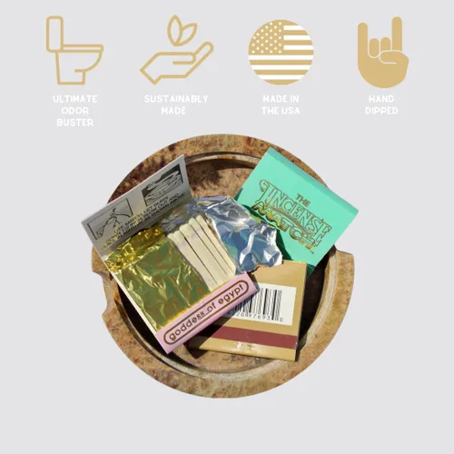 Vista 2 de Set de 16 cajas con fósforos de incienso - Una caja de cada uno de los aromas disponibles