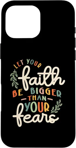 Vista 19 de Faith Over Fear Vintage Inspire Christian Design Case for iPhone 17