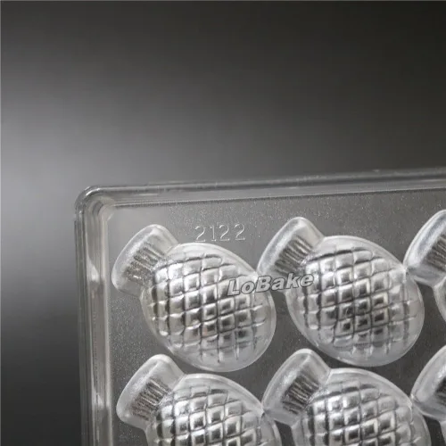 Vista 6 de LoBake 21 cavidades forma de piña PC policarbonato molde de plástico para chocolate accesorios de cocina DIY hornear suministros