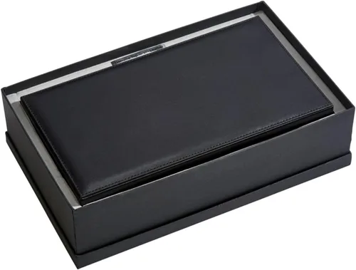 Vista 3 de Creative Gifts - Joyero de cuero negro de 12 pulgadas x 6.75 pulgadas