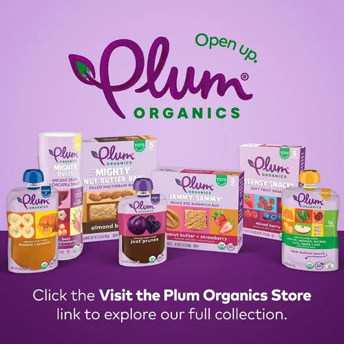 Vista 6 de Plum Organics Mighty Builder Alimento Orgánico para Niños Pequeños - Plátano, Frijol Blanco, Fresa y Chía - Bolsa de 4 oz (Paquete de 12) – Bolsa