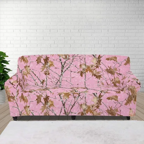 Vista 148 de ZOUTAIRONG Fundas elásticas para sofá con estampado de ramas de camuflaje 3D para sofá, funda para muebles de un solo cojín, decoración del hogar u