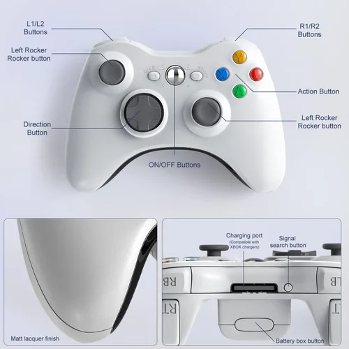 Vista 3 de ASTARRY PC Controller,Wireless Controller for PC