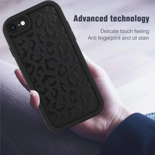 Vista 7 de MOWIME Funda compatible con iPhone 7/8/SE 2020, estampado de guepardo, a prueba de golpes, funda protectora de TPU suave para mujeres y niñas, funda
