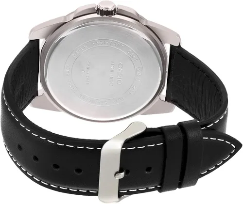 Vista 5 de Casio De los hombres mtp1314l-8av piel Negro Reloj de cuarzo con Esfera de color negro