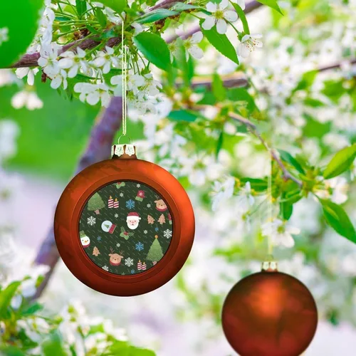 Vista 174 de Boobs Funny Shatterproof Matte Christmas Balls for Tree Wreath Home Decor 1PCS
