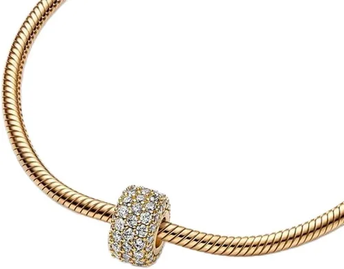 Vista 18 de Abalorio de plata de ley 925 calado para pulseras y collares de abalorios, regalos de joyería para mujeres
