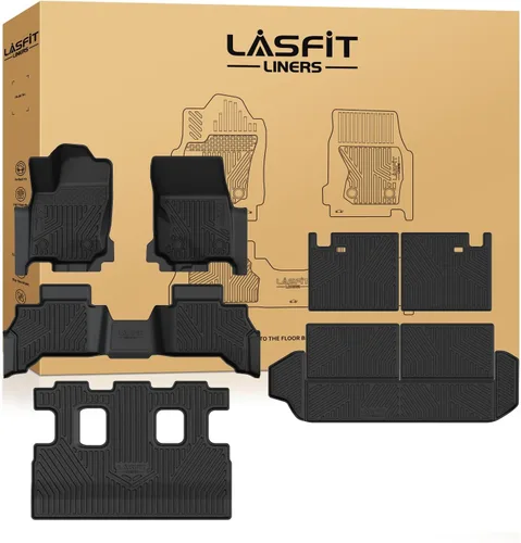 Vista 43 de LASFIT Alfombrillas para Toyota Tacoma 2005-2011 (solo compatible con DoubleCab AutoTran)