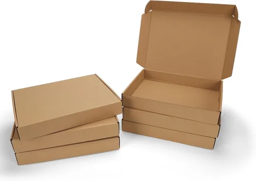 Vista 14 de Cajas de envío pequeñas de 9 x 6 x 2 pulgadas, juego de 6 cajas de Marrón