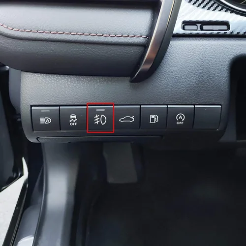Vista 5 de x xotic tech Interruptor de botón pulsador de 4 polos de 12 V estilo fábrica con luces LED de fondo indicador para luces antiniebla, DRL, barra