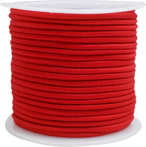 Vista 11 de Surtido de 12 rollos de cuerda elástica de colores de 0.079 in, 300 pies, cuerda elástica redonda con cuentas pequeñas para poni, cuentas