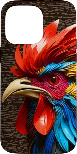 Vista 21 de Funda para teléfono iPhone XR Gallo Gallo de granja Animal Art Rooster